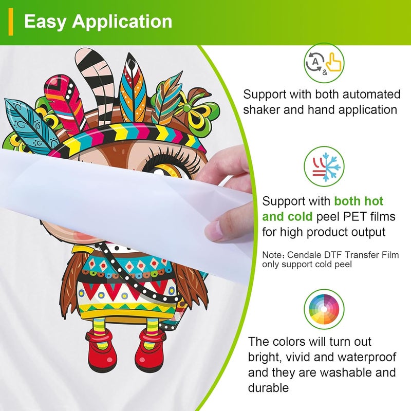 CenDale 2KG/70.4OZ White DTF Transfer Powder: Hot Melt Adhesive Digital DTF Transfer Powder for Sublimation, Ideal for All Fabrics Including Jeans/Cotton T-Shirts, Compatible with DTF/DTG Printers - Image 2
